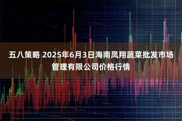 五八策略 2025年6月3日海南凤翔蔬菜批发市场管理有限公司价格行情