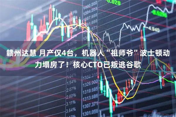 赣州达慧 月产仅4台，机器人“祖师爷”波士顿动力塌房了！核心CTO已叛逃谷歌